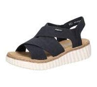 Rieker Keilsandale Damen blau 40