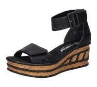 Rieker FSK Damen Sandalen für Damen, schwarz, Gr. 36 EU