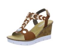 Rieker Keilsandaletten für Damen, braun, Größe 36 EU