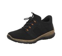 Rieker Damen Low-Top Sneaker N32G4, Frauen Halbschuhe,Laufschuhe,straßenschuhe,Strassenschuhe,Sportschuhe,Freizeitschuhe,schwarz (00),37 EU / 4 UK