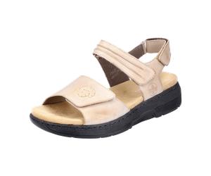 Rieker Komfort Sandalen für Damen, beige, Größe 37 EU