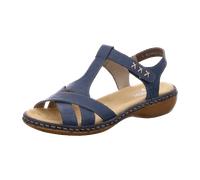 Rieker Komfort Sandalen für Damen, blau, Größe 40 EU