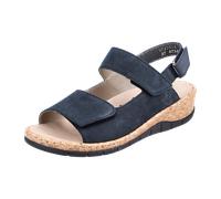 Rieker Damen-Keilsandaletten V7974-14 Blau Größe 38
