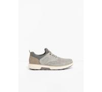 Rieker Slip-On Sneaker 18873858-45 – Herren grau/dunkelgrau, Lederimitat/Textil, mit MemoCup, Gr. 45