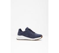 Sneaker RIEKER, Damen, Gr. 36, blau (jeansblau), Lederimitat, unifarben, sportlich, Schuhe, mit MemoSoft-Innensohle, Freizeitschuh, Halbschuh, Schnürschuh (32017944-36) jeansblau