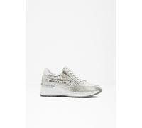 Rieker Damen Low-Top Sneaker N4316, Frauen Halbschuhe, lose Einlage,Freizeitschuhe,Turnschuhe,Laufschuhe,Sportschuhe,Silber/Platin (90),41 EU / 7.5 UK