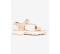 Rieker Damen Klassische Sandalen 68871, Frauen Sandalen,Sommerschuhe,Freizeitschuhe,offene Schuhe,Strandschuhe,beige (62),36 EU / 3.5 UK
