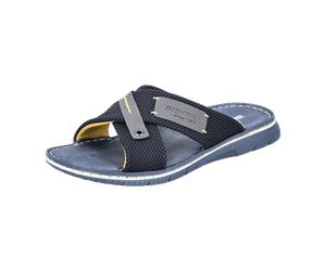 Rieker Kreuzriemen Pantolette für Herren, blau, Größe 41 EU