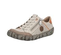 Slip-On Sneaker RIEKER, Damen, Gr. 37, beige, Leder, Lederimitat, Schuhe Sneaker, mit Sohle im Used-Look, Freizeitschuh, Halbschuh, Schlupfschuh (26379140-37) beige