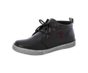 Rieker L1211-00 schwa/schw Schnürstiefel HW 20/21 für Damen, schwarz, Größe 42 EU