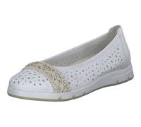 Rieker Damen Ballerina L3062-80 Weiß Größe 38