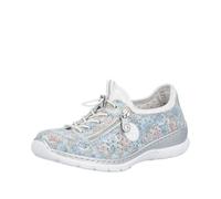 Rieker Slip-On Sneaker 49780554 – MemoSoft, Textil – Damen Hellblau Multi Gr. 39