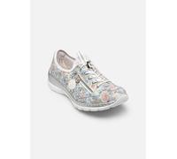 Rieker Slip-On Sneaker 49780554 – MemoSoft, Textil – Damen Hellblau Multi Gr. 39