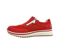 Rieker Damen Low-Top Sneaker L5854, Frauen Halbschuhe, lose Einlage,Turnschuhe,Laufschuhe,straßenschuhe,Strassenschuhe,rot (33),40 EU / 6.5 UK