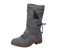 Rieker Langschaftstiefel Warmfutter für Damen, grau, Größe 42 EU