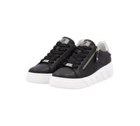 Rieker Damen Low-Top Sneaker W2605, Frauen Halbschuhe, lose Einlage,Freizeitschuhe,Laufschuhe,straßenschuhe,Sportschuhe,schwarz (00),40 EU / 6.5 UK
