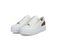 Plateausneaker RIEKER "Rieker Sneaker Glattleder", Damen, Gr. 41, weiß, Glattleder, Schuhe Plateausneaker (67281912-41) weiß