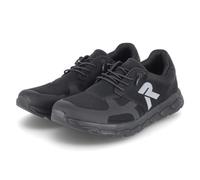 Slip-On Sneaker RIEKER SPORT "Preston", Herren, Gr. 43, schwarz, Nubuklederimitat, Textil, Schuhe, Running-Sneaker aus der neuen Christoph Kramer Kollektion (65493259-43) schwarz