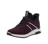 Rieker Slip-On Sneaker Ready2GO Damen Gr. 42 brombeere/schwarz Nubuklederimitat/Textil MemoSoft