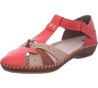 Rieker M1655-33, Damen Slipper in rot - Gr. 37