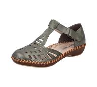 Rieker Damen Riemchensandalen M1688 Grün Größe 38