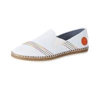 Rieker M2251-80 weiss/orange Slipper / Trotteur FS 2021 für Damen, weiß, Größe 36 EU