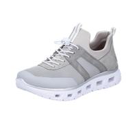 Rieker Damen Slip-On Sneaker M6061, Frauen Halbschuhe,straßenschuhe,Strassenschuhe,Sportschuhe,Freizeitschuhe,Turnschuhe,grau (40),38 EU / 5 UK
