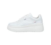 Plateausneaker RIEKER Gr. 42, weiß Damen Schuhe Sneaker mit loser Einlage, Freizeitschuh, Halbschuh, Schnürschuh (75370740-42)