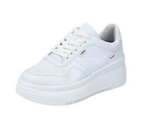 Plateausneaker RIEKER Gr. 42, weiß Damen Schuhe Sneaker mit loser Einlage, Freizeitschuh, Halbschuh, Schnürschuh (75370740-42)