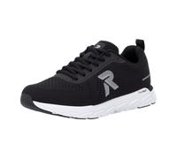 Sneaker RIEKER SPORT, Herren, Gr. 40, schwarz, Textil, Schuhe Sneaker, Freizeitschuh, Halbschuh, Schnürschuh mit herausnehmbarer Einlage (66278966-40) schwarz