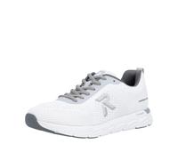 Sneaker RIEKER SPORT, Herren, Gr. 36, weiß, Textil, Schuhe Sneaker, Freizeitschuh, Halbschuh, Schnürschuh mit herausnehmbarer Einlage (63532756-36) weiß