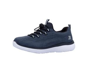 Rieker Mesh Slipper m. Zip für Damen, blau, Größe 38 EU