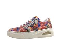Plateausneaker RIEKER, Damen, Gr. 36, rosa (rosa multi), Lederimitat, geblümt, sportlich, Schuhe, Schnürschuh, Halbschuh, Freizeitschuh mit Rieker Air Ausstattung (77566109-36) rosa multi