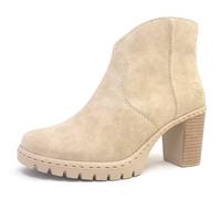Ankleboots RIEKER Gr. 37, grau (beige) Damen Schuhe Ankleboots Stiefelette (16215249-37) beige