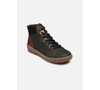 Rieker Damen Schnürstiefel Grün, Damen, Größe: 42, Material: Kunstleder/Textil
