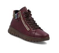 Rieker N1305-14 Damen-High-Top, Jeansblau, rot, 38 EU