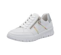 Rieker Damen Low-Top Sneaker N1313, Frauen Halbschuhe, lose Einlage,straßenschuhe,Strassenschuhe,Sportschuhe,Freizeitschuhe,Weiss (80),37 EU / 4 UK