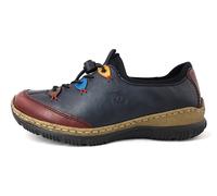 Rieker N3271 Damen - Sneaker blau Kombi, 36 EU