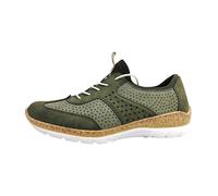 Rieker Damen Halbschuhe N4245 Sportlicher Schnürer liane/schilf/pesto Größe 41