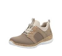 Sneaker RIEKER "Rieker Sneaker Synthetik/Textil", Damen, Gr. 42, blau, beige, Synthetik, Textil, Schuhe Sneaker (79334750-42) blau, beige