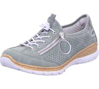 Rieker N42V1-52 Dollaro Toggle Lace Sneaker für Damen, Green Combi, 37 EU