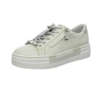Plateausneaker RIEKER "Rieker Sneaker Lederimitat", Damen, Gr. 42, weiß, silber, Lederimitat, Schuhe Plateausneaker (48689951-42) weiß, silber