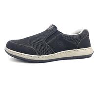 Slipper RIEKER Gr. 45, schwarz Herren Schuhe Halbschuhe mit herausnehmbarer Textilinnensohle (52915620-45)
