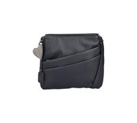 Umhängetasche RIEKER, Damen, Gr. B/H/T: 24cm x 27cm x 6cm, schwarz, Lederimitat, unifarben, Taschen, Schultertasche, Damen Handtasche mit zwei Hauptfächern (76685840-0) schwarz