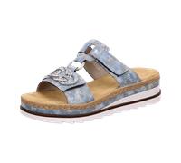 Rieker Pantolette ab 30mm Absatz für Damen, blau, Größe 38 EU