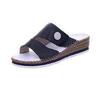 Rieker Pantolette ab 30mm Absatz für Damen, blau, Größe 41 EU