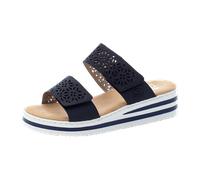 Rieker Pantolette ab 30mm Absatz für Damen, blau, Größe 42 EU