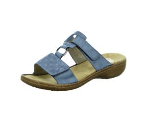 Rieker Pantolette bis 30mm Absatz für Damen, blau, Größe 36 EU