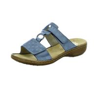Rieker Pantolette bis 30mm Absatz für Damen, blau, Größe 38 EU