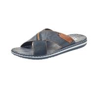 Rieker Herren Pantoletten 21098, Männer Slipper,Sommerschuhe,sommerclogs,Schlupfschuhe,schluepfschuhe,Slides,Slip-ons,Mules,blau (14),44 EU / 9.5 UK